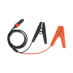 Alligator Clip to Cigarette Lighter Male Extension Cable