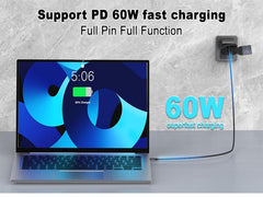 USB-C to HDMI+USB-C Screen Mirroring Cable